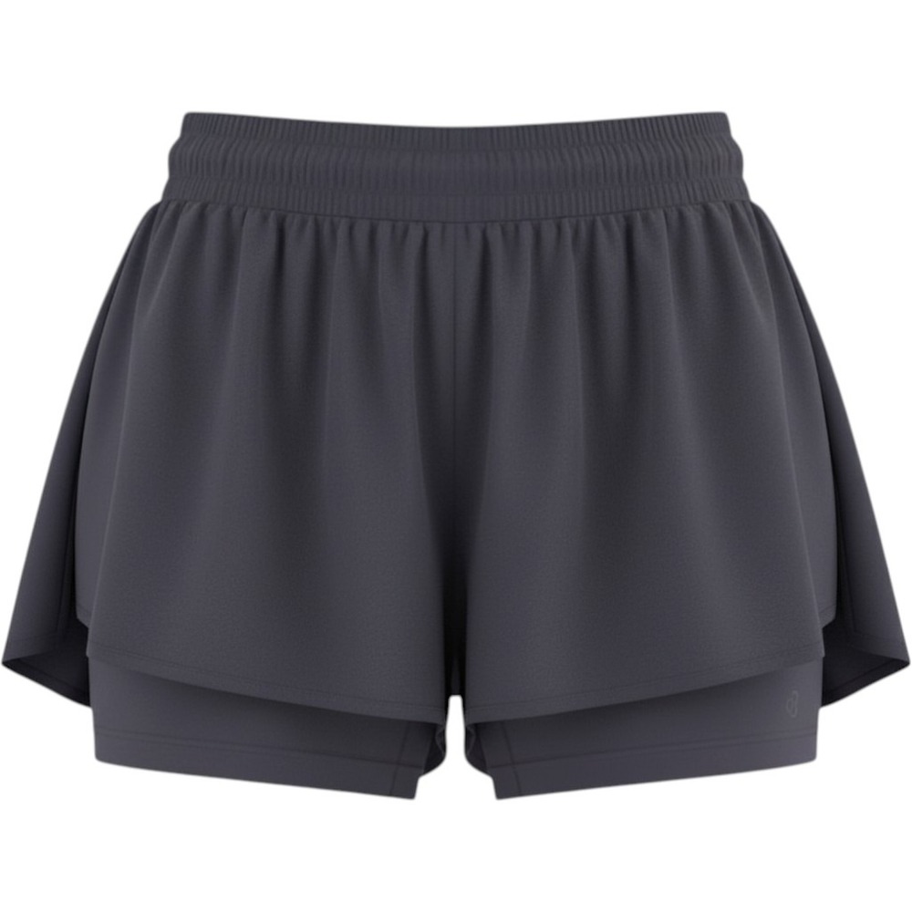 Blogilates Ruffle Short Jet Black Athletic Workout Shorts Medium NWT